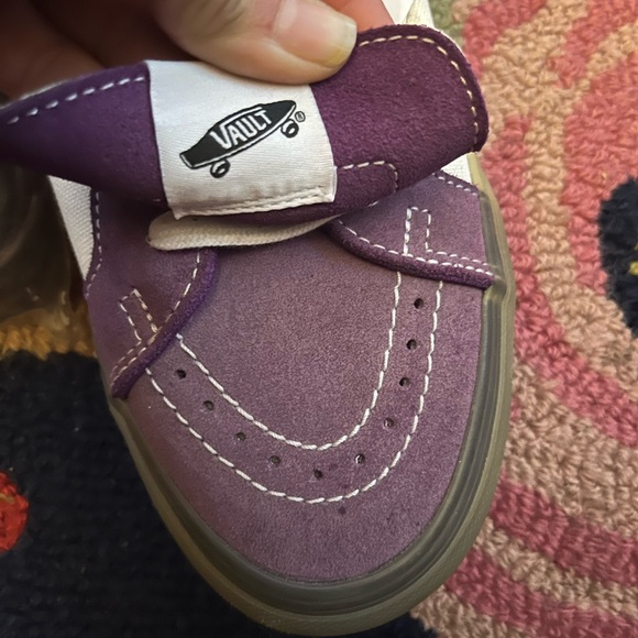 Vans x Palm Angels Purple/Chipmunk SK8-Hi Reissue Sneakers - Picture 10 of 11